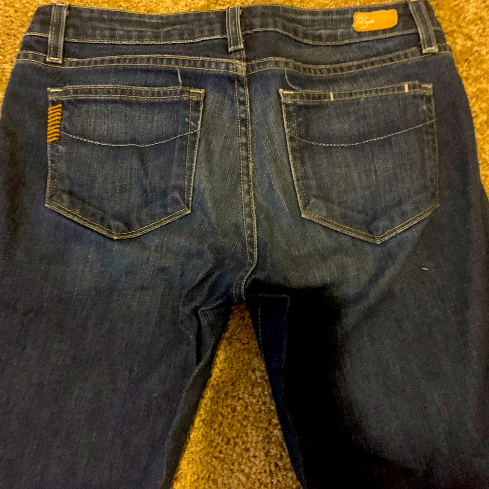 Paige jeans. Size 28. Classic rise boot cut. Worn once.